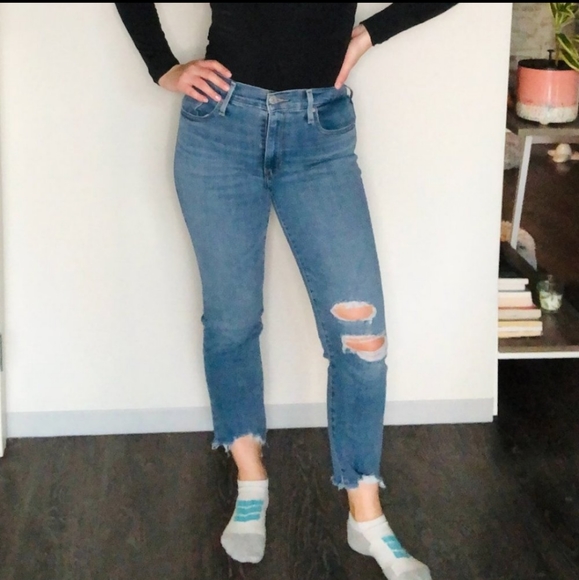 Levi's 724 high rise straight leg crop jeans size 28 - Picture 1 of 17